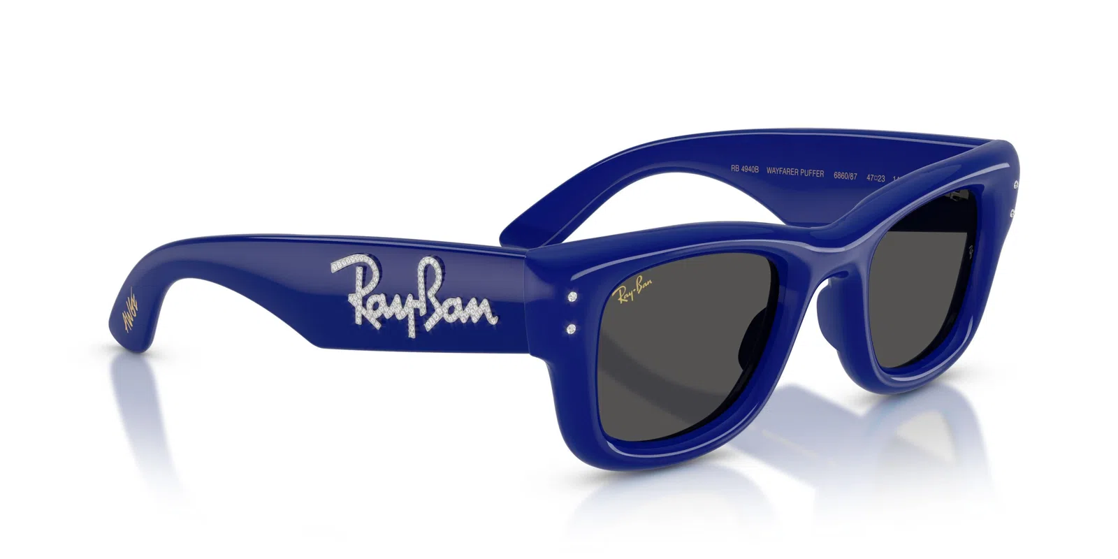 Ray-Ban Wayfarer Puffer 4940B Sunglasses - Green & Strass - view 40